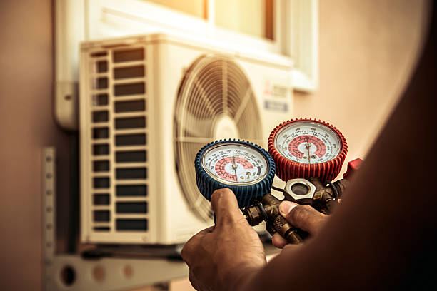 Professional Air Conditioning Service technician working in Bullville, NY